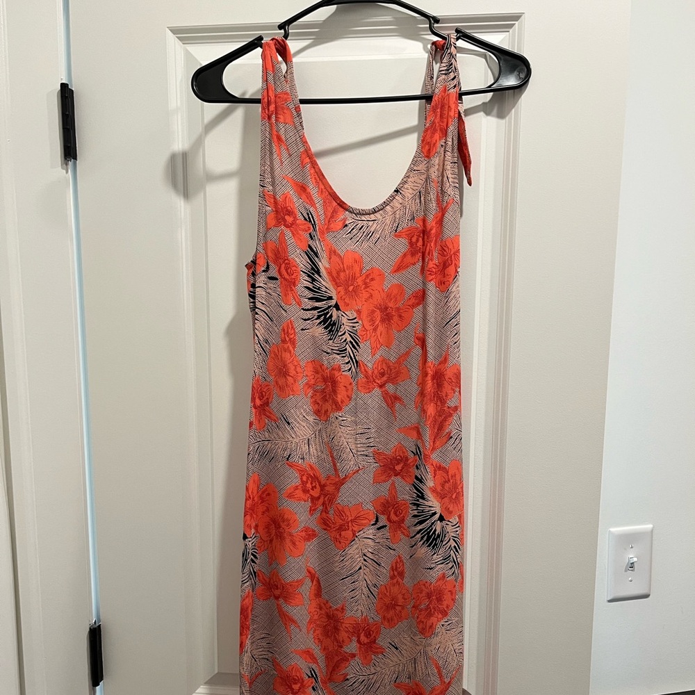For love and lemons tropical Hawaiian low back maxi dress xs